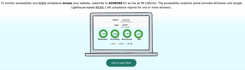 AChecker Checker Tool