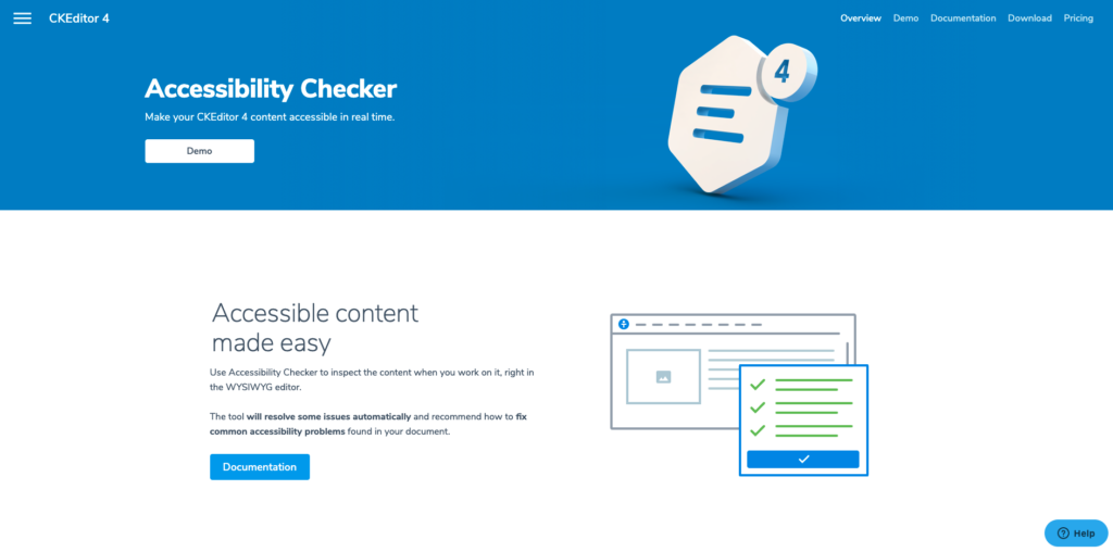 CKEditor 4 Accessibility Checker