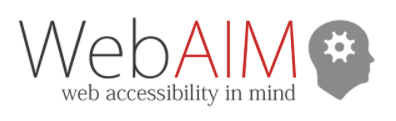 Logo WebAIM verifica