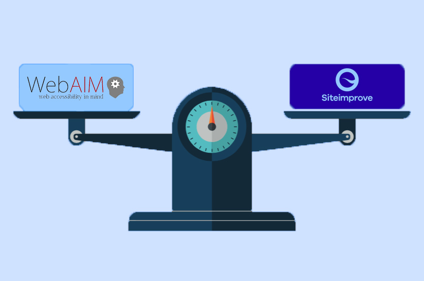 WebAIM vs SiteImprove web accessibility checkers comparison